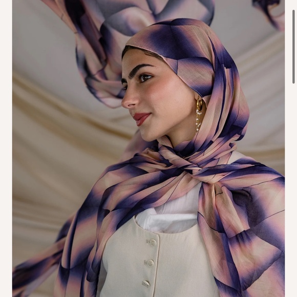 Sunset Grid Vela Hijab Mini - Picture 1 of 1